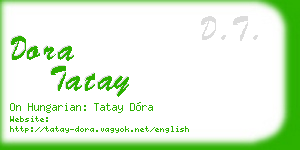 dora tatay business card